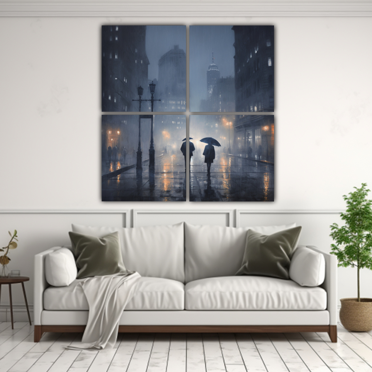 cuadro-de-decoraci-n-moderno-de-4-lienzos-de-arte-callejero-en-una-ciudad-nebulosa-con-lluvia-y-una-pareja-de-personas-1