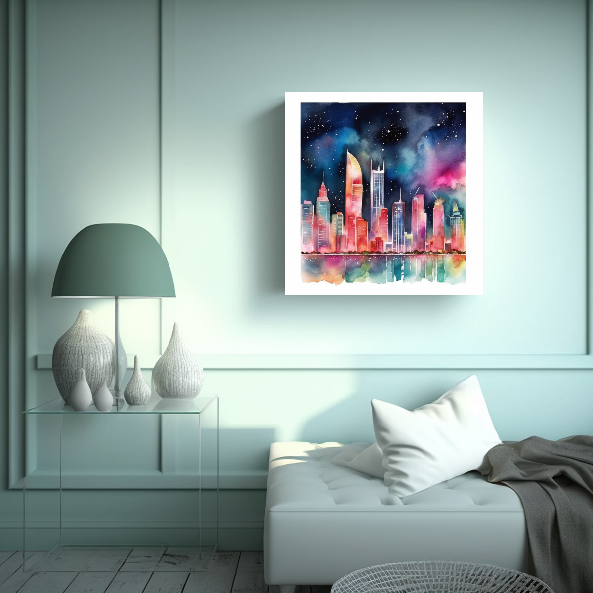 cuadro-de-lienzo-ciudad-con-rascacielos-y-luces-nocturnas-1