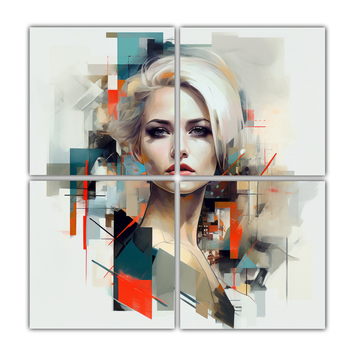 cuadro-de-tela-con-finas-l-neas-c-lidas-retrato-lateral-de-una-hermosa-chica-rubia-joven-con-ojos-verdes-