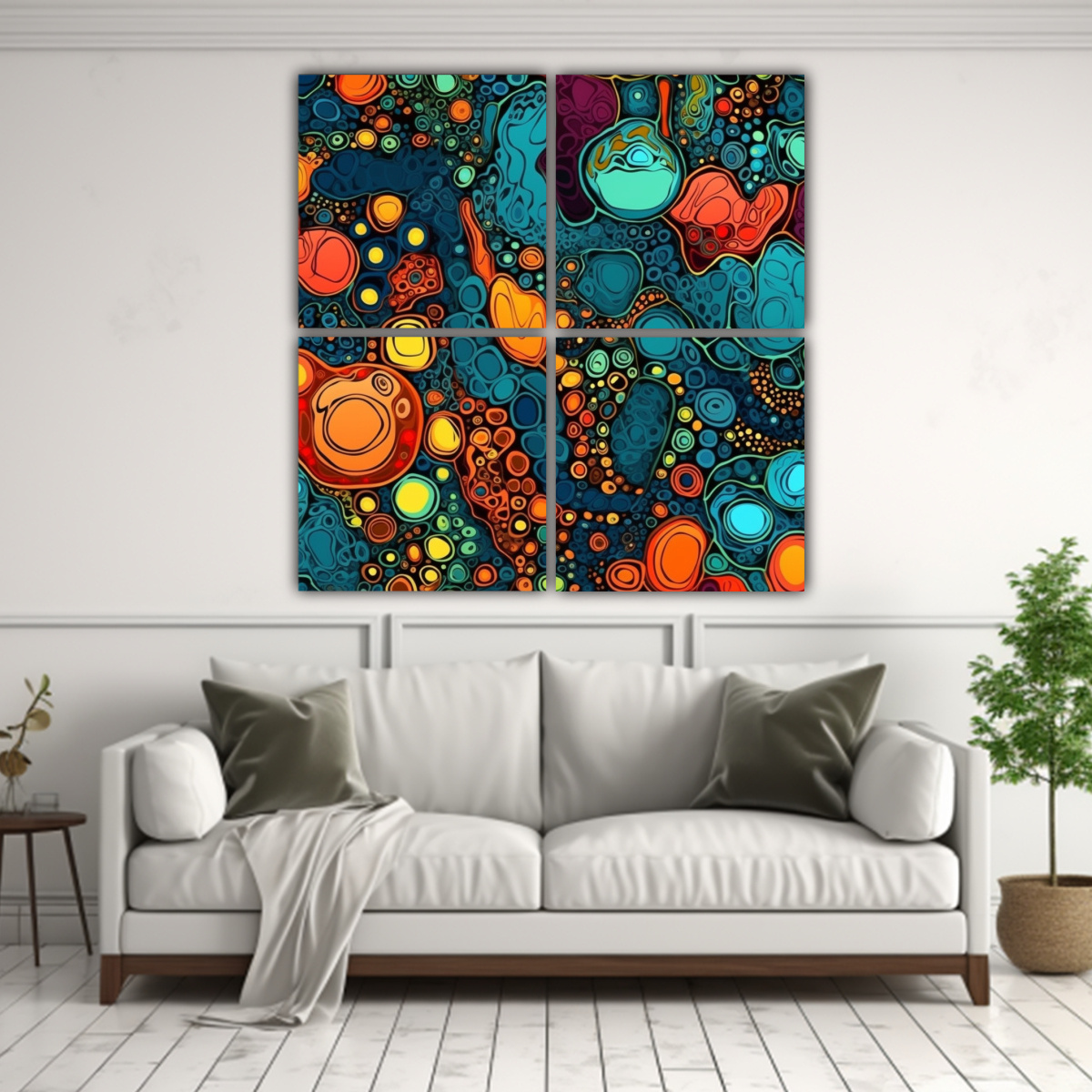 cuadro-de-tela-moderno-con-silueta-de-koala-relleno-de-intriga-1