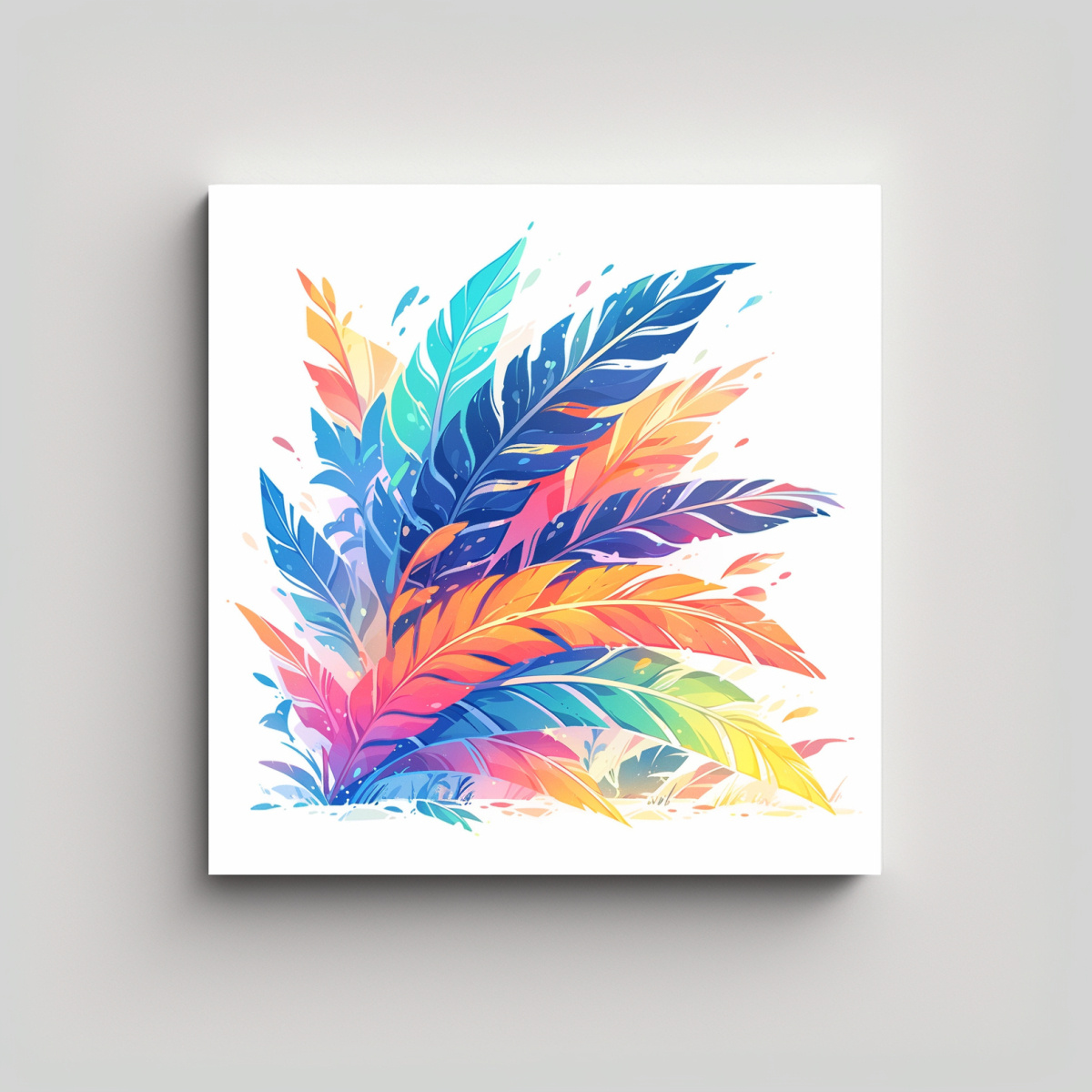 cuadro-de-tela-movimiento-armon-a-crom-tica-con-hojas-de-pl-tano-en-colores-del-arco-iris-en-ambiente-neonoir