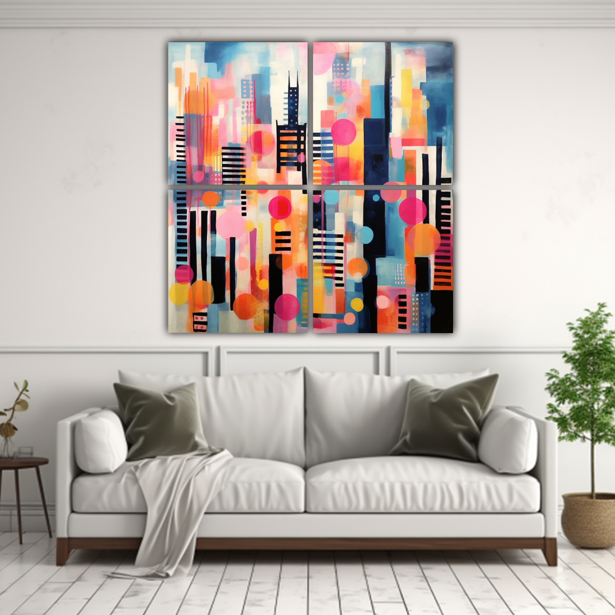 cuadro-de-una-ciudad-con-colores-diferentes-en-cuadros-de-tela-1