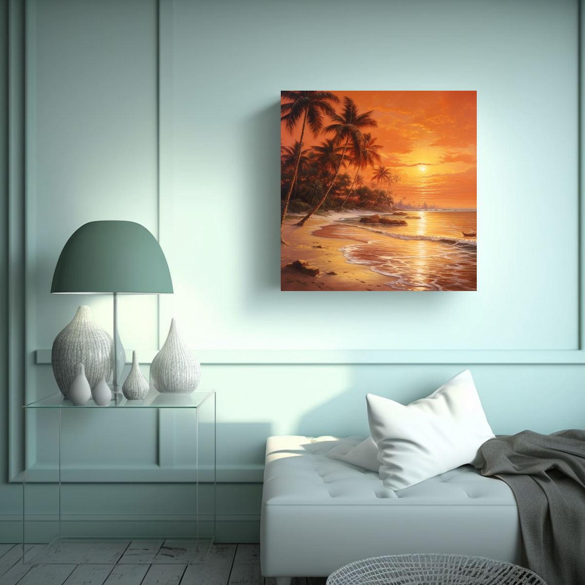 cuadro-decorativo-de-una-hermosa-playa-dorada-de-verano-con-palmeras-y-cocos-al-atardecer-en-bastidor-1-1