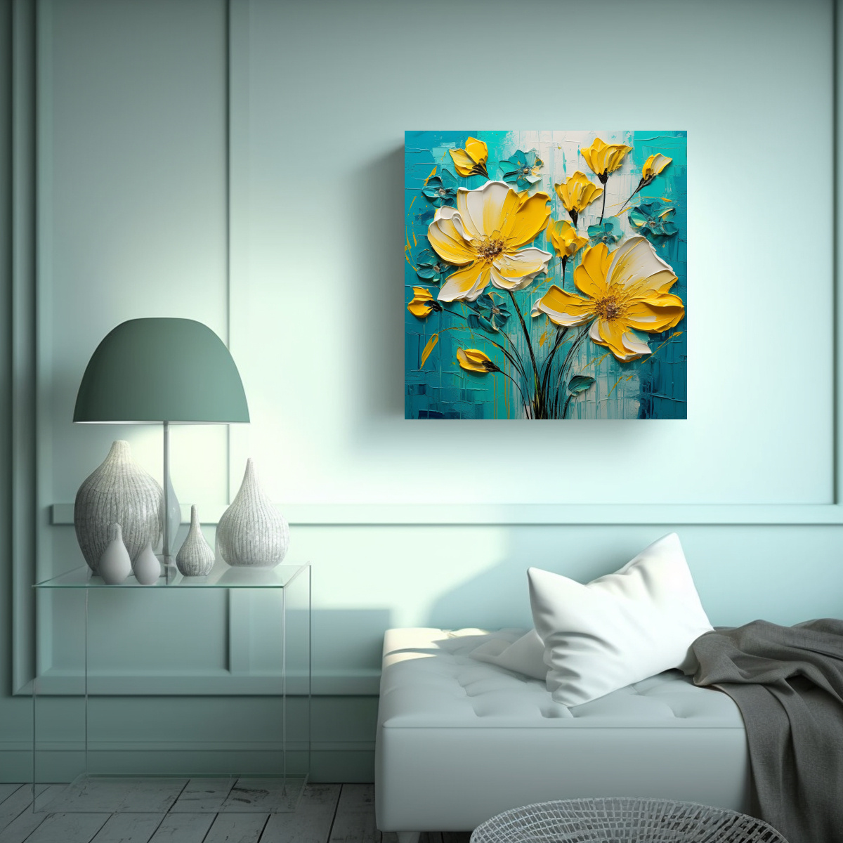 cuadro-decorativo-floral-amarillo-y-turquesa-en-lienzo-1