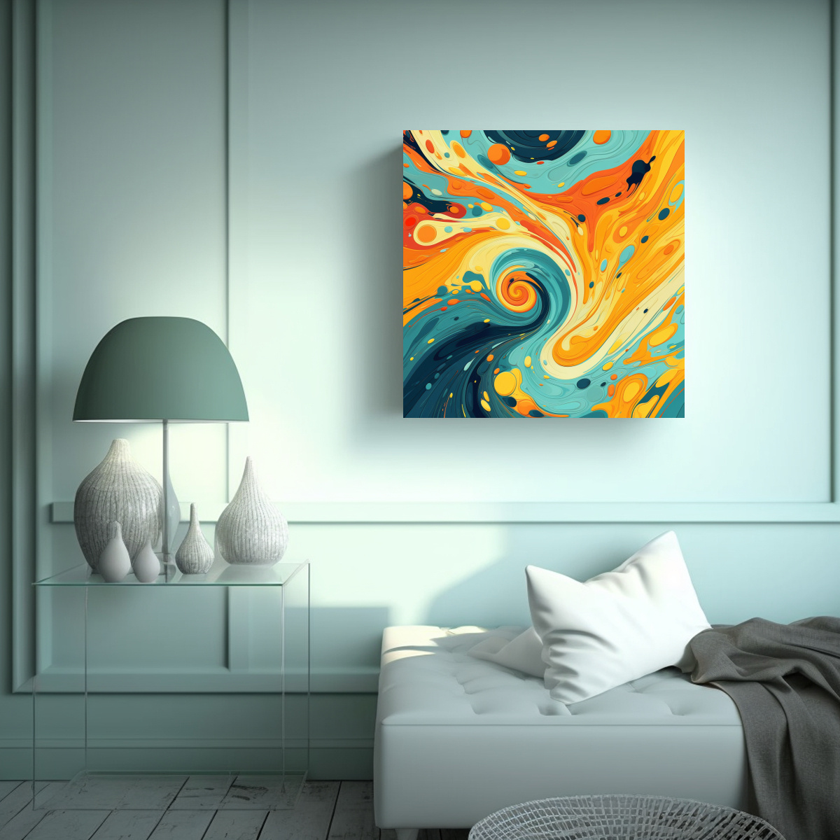 cuadro-decorativo-lienzo-naranja-amarillo-turquesa-pintura-swirls-canva-forma-belleza-1