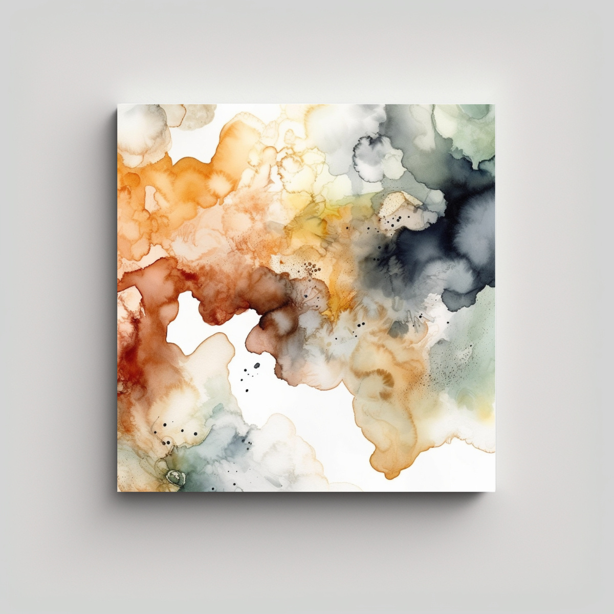 cuadro-en-bastidor-con-splotches-de-acuarela-tonos-tierra-fondo-blanco