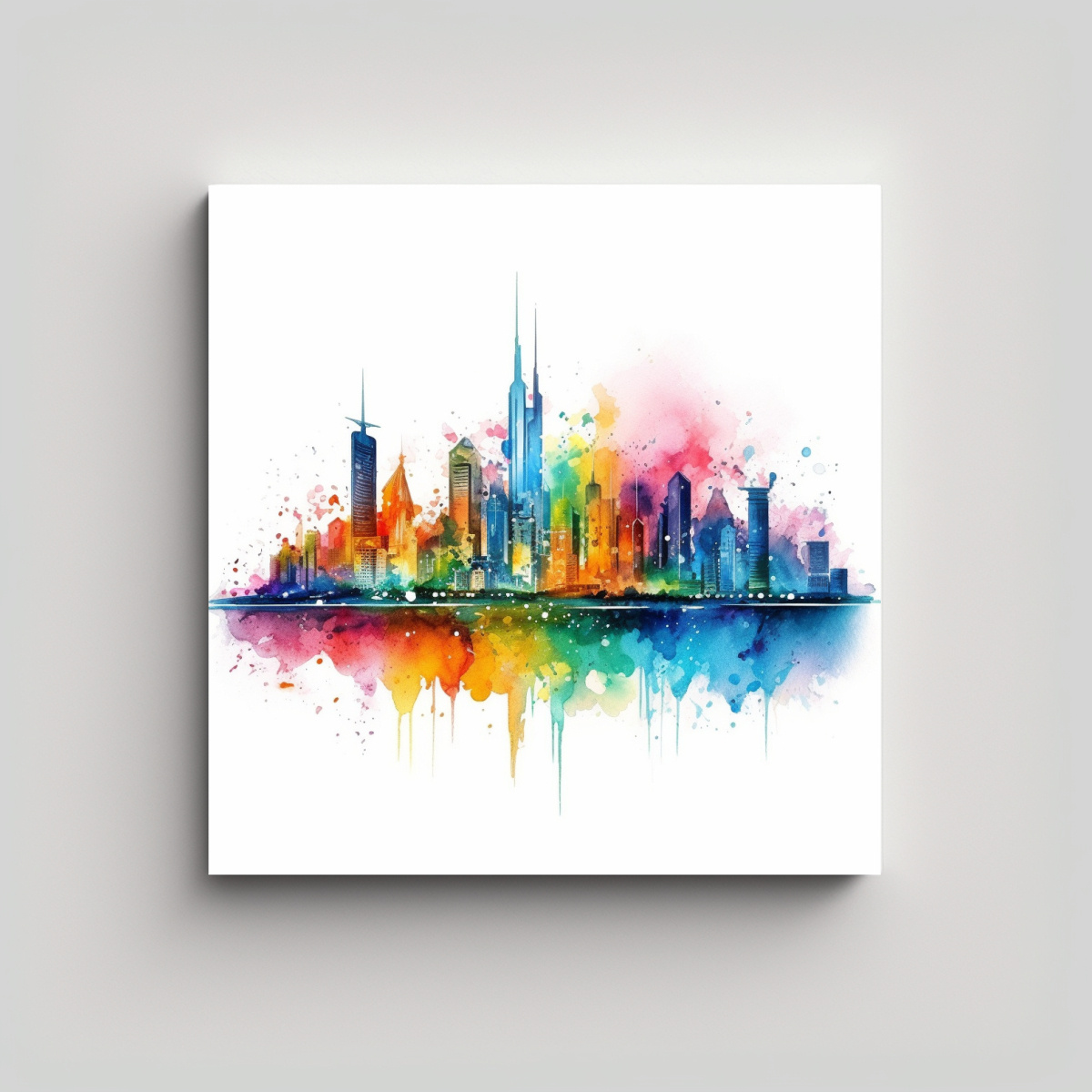 cuadro-equilibrio-visual-ciudad-vibrante-acuarela