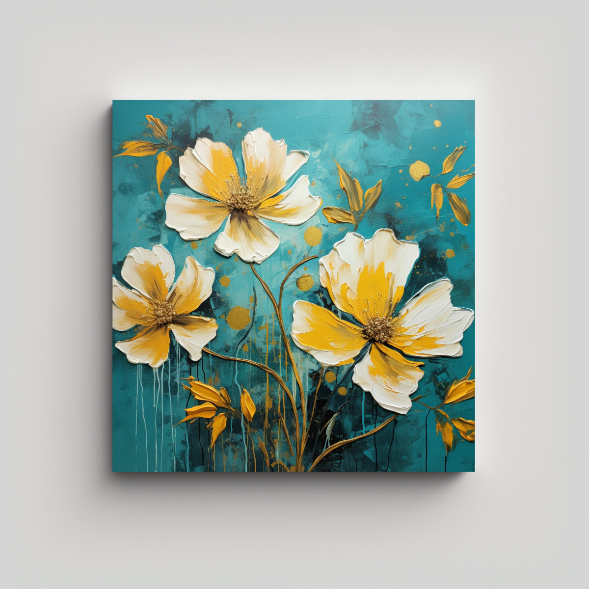 cuadro-floral-en-lienzo-con-detalles-intrincados-en-amarillo-y-turquesa