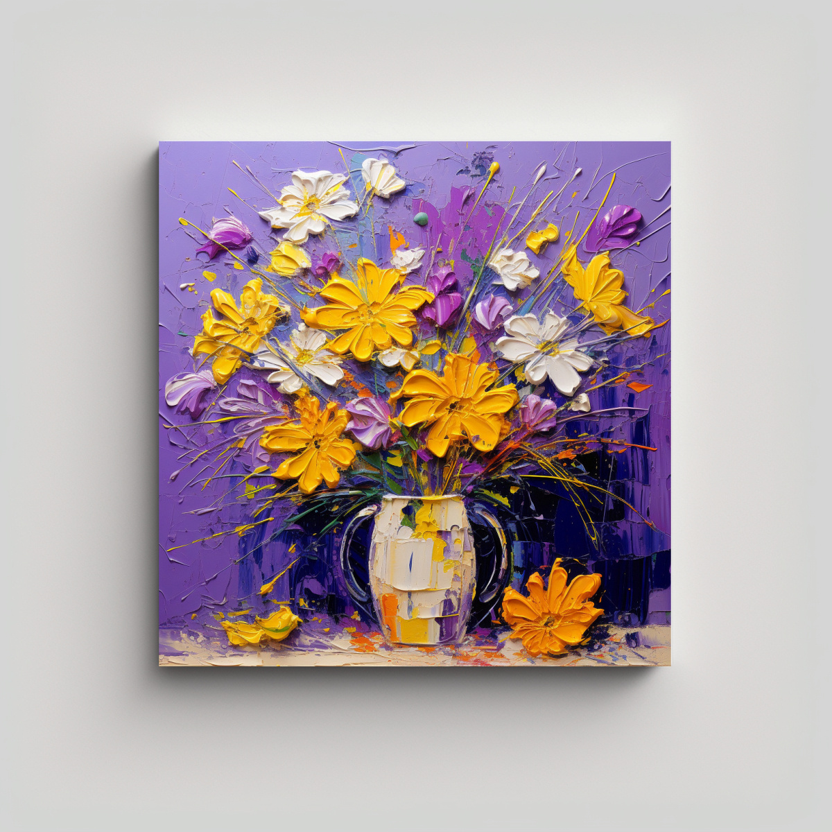 cuadro-fotograf-a-pop-art-amarillo-y-morado-flores-sobre-lienzo-en-pinturas-de-decoraci-n