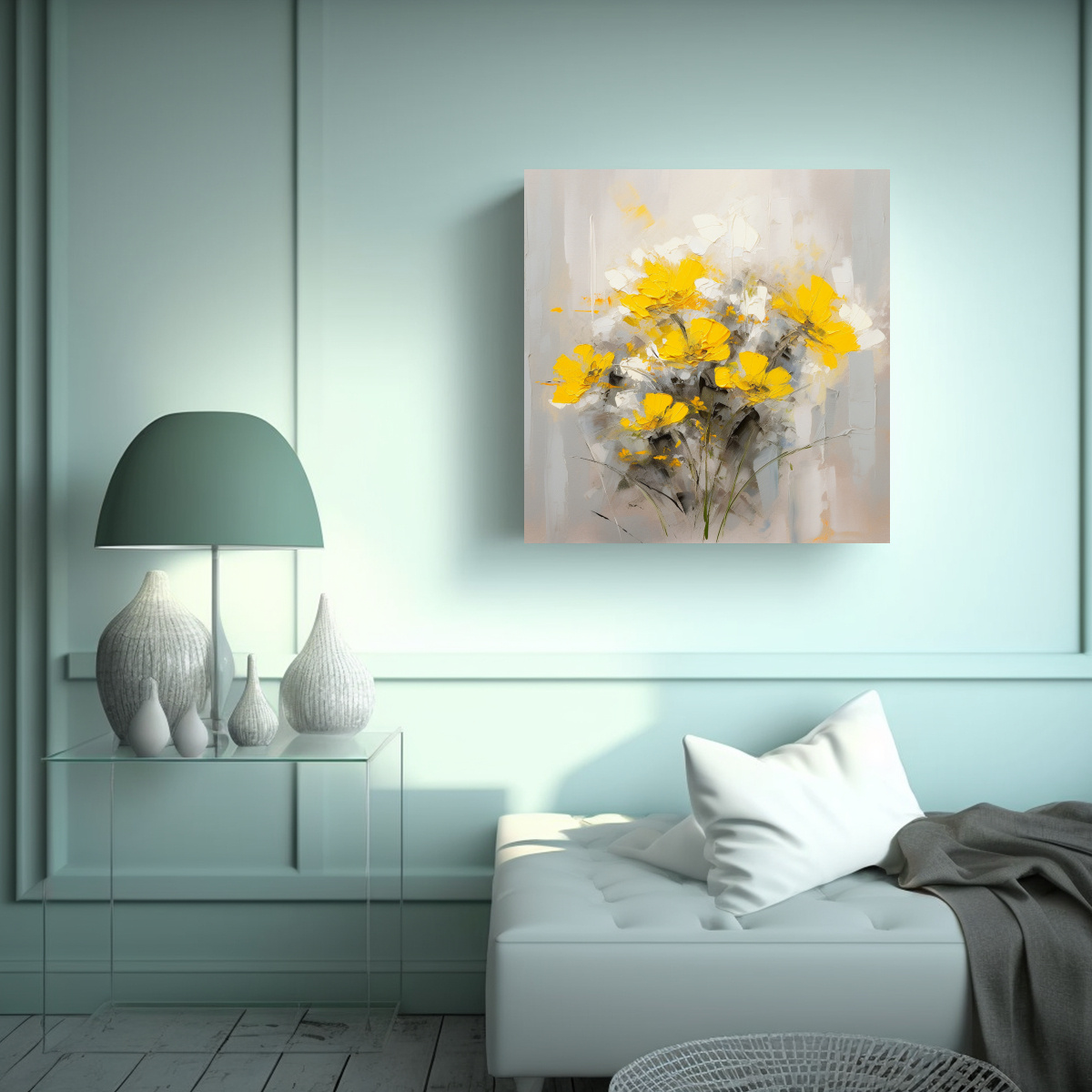 cuadro-imagen-escenario-amarillo-y-plata-con-flores-pintura-en-lienzo-en-pinturas-decorativas-1