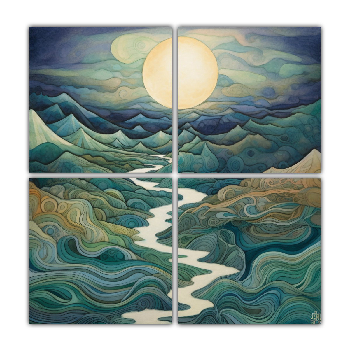 cuadro-inspirador-con-luna-resplandeciente-en-el-centro