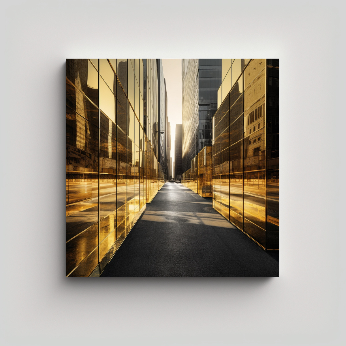 cuadro-inspirador-de-vidrio-gris-transl-cido-con-calles-doradas-que-brillan-con-oro