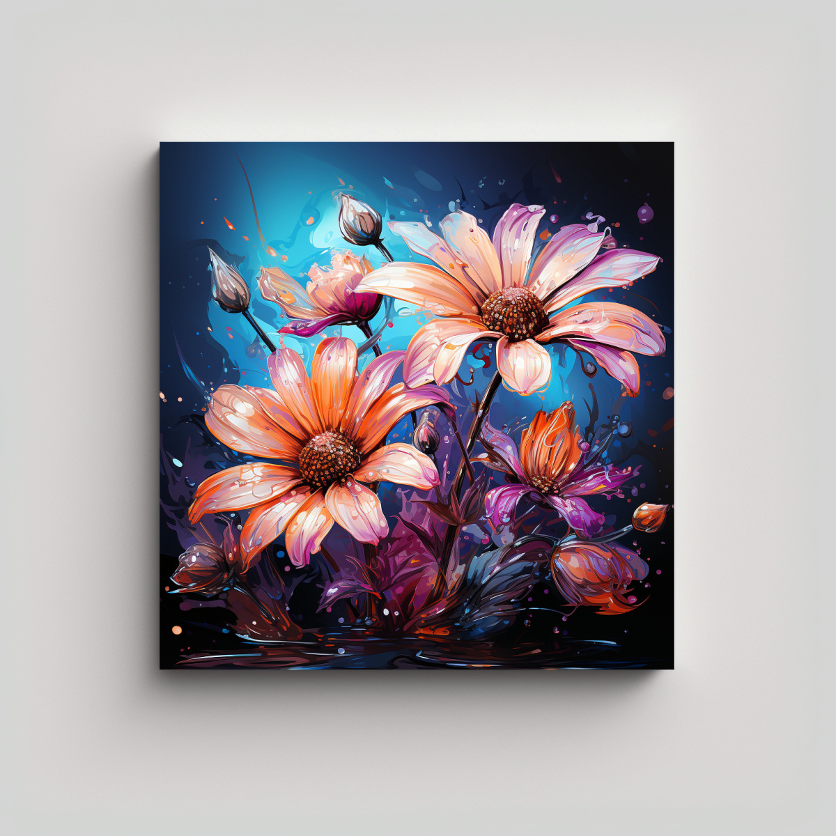 cuadro-inspirador-innovador-de-hierbas-de-manzanilla-en-colores-p-rpura-y-turquesa-neonoir