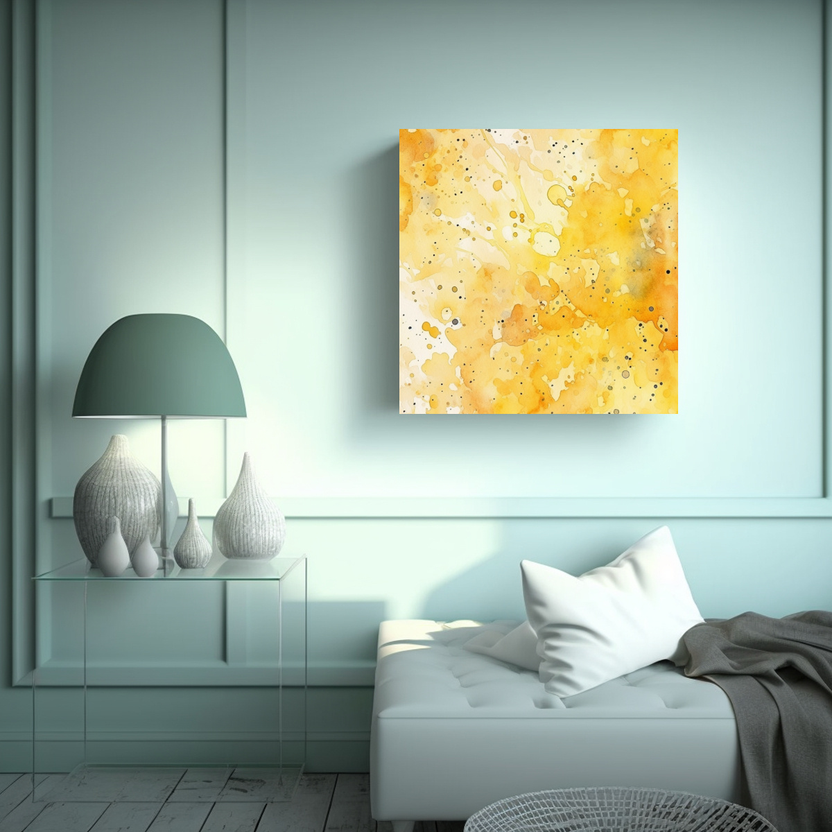 cuadro-lienzo-tela-estilo-acuarela-amarillo-claro-con-salpicaduras-1