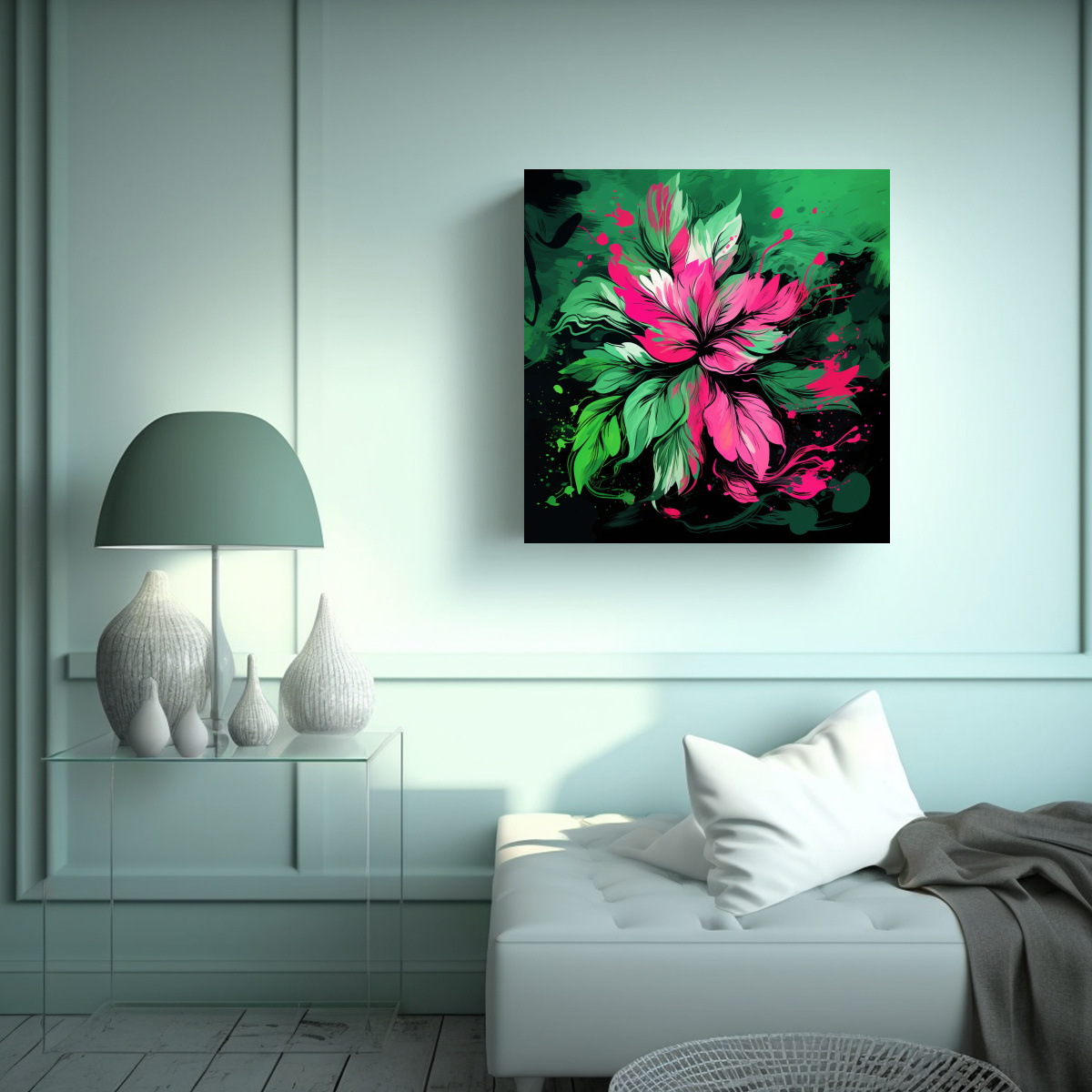 cuadro-neonoir-alegr-a-verde-y-rosa-alta-calidad-para-decoraci-n-estilo-pinturas-decorativas-1