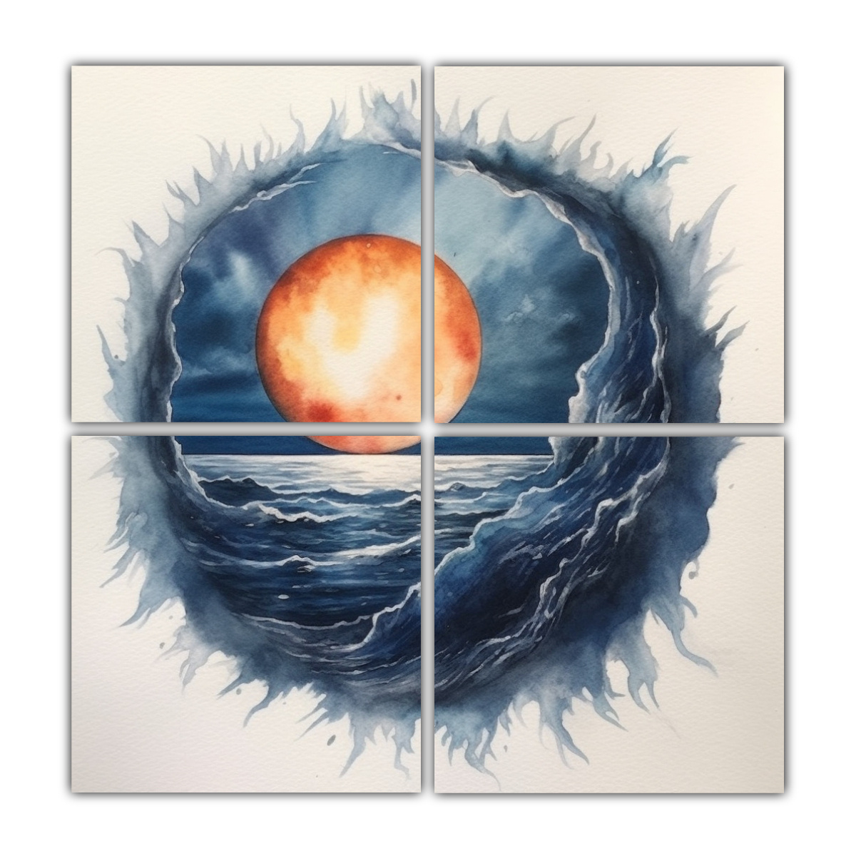 cuadros-abstracci-n-impactante-con-vista-de-un-eclipse-pintados-con-acuarela-azul-en-un-mar-de-agua