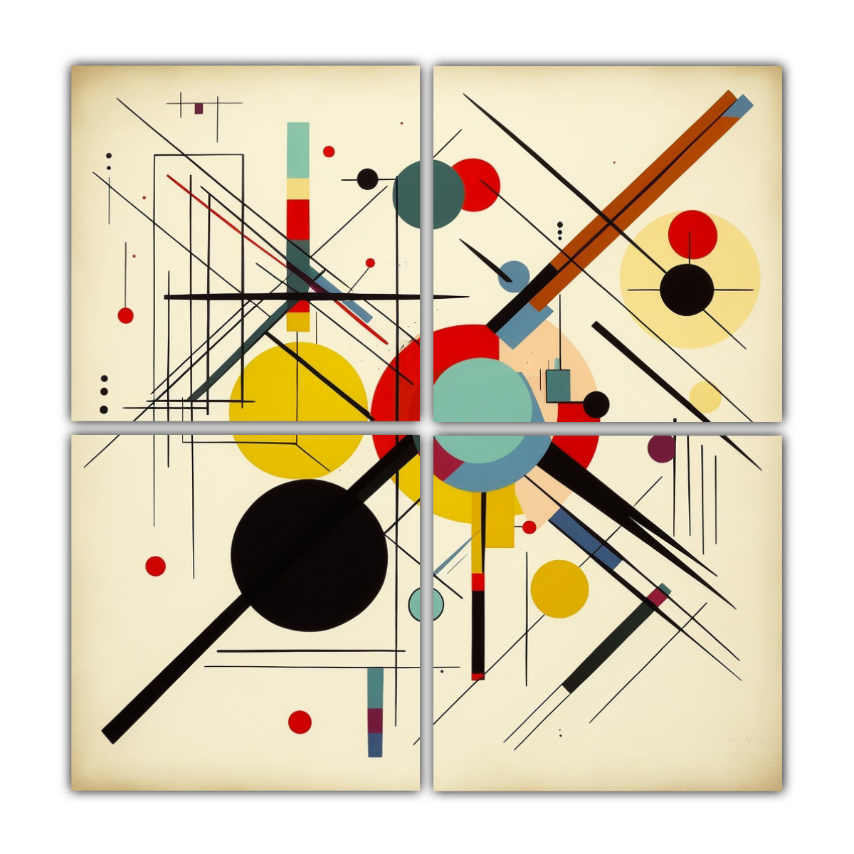 cuadros-contraste-en-dibujo-de-cuatro