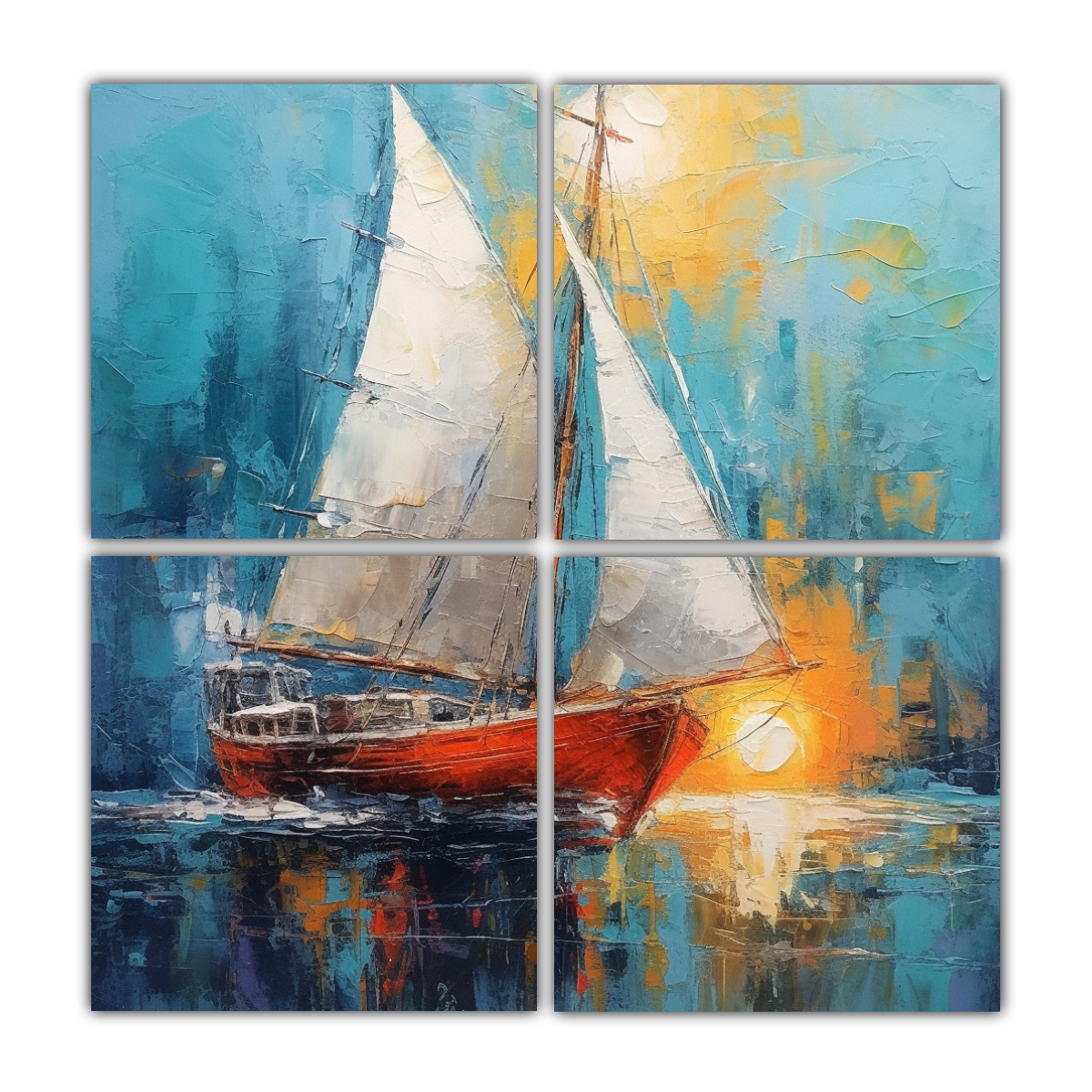 cuadros-cuadrados-m-gicos-con-barco-de-vela-