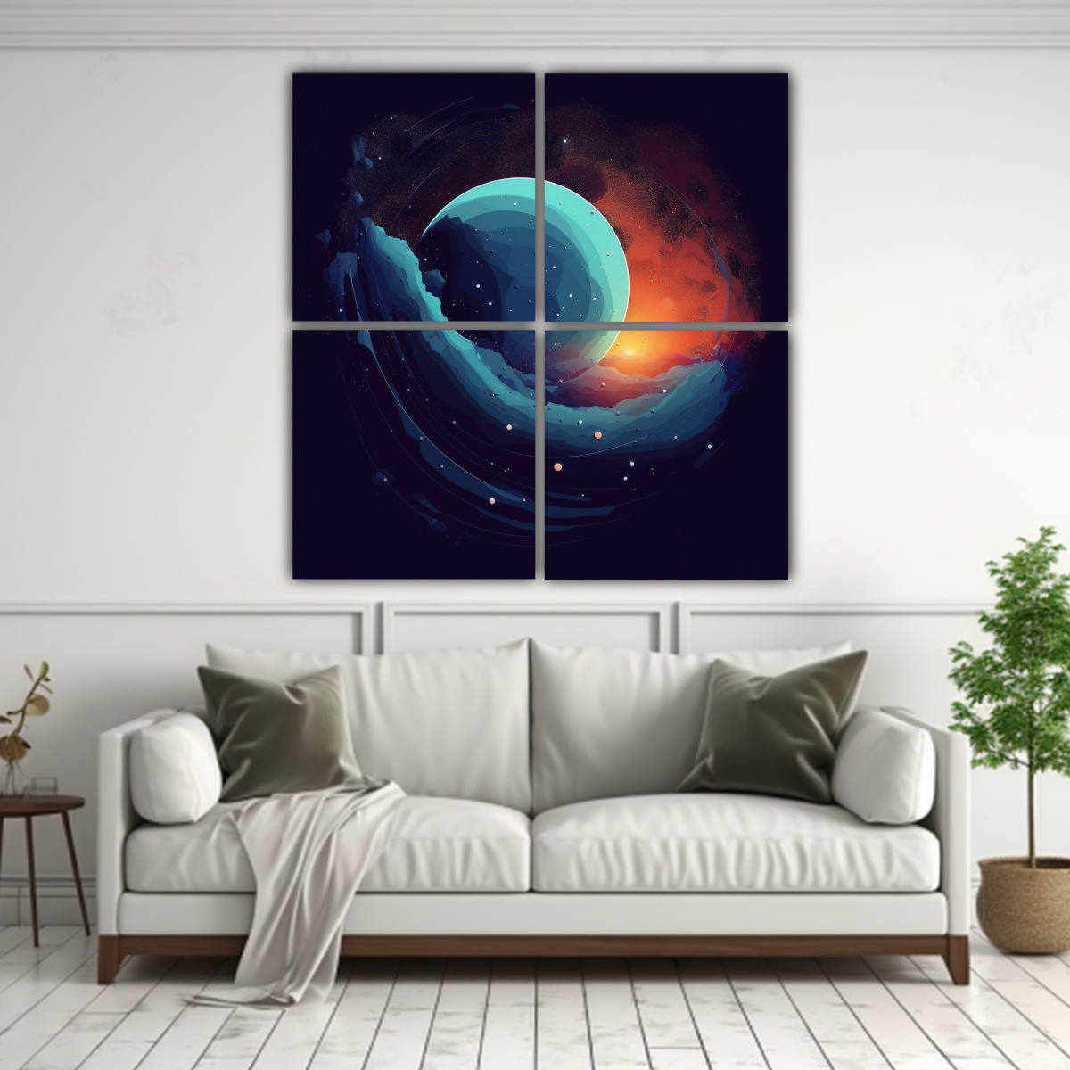 cuadros-cuadro-fant-stico-universo-planetario-cuadro-1