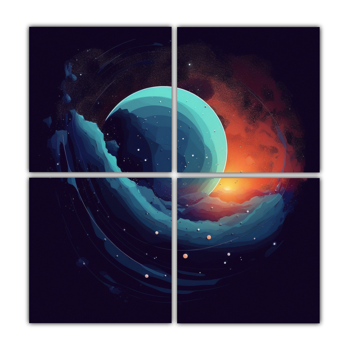 cuadros-cuadro-fant-stico-universo-planetario-cuadro