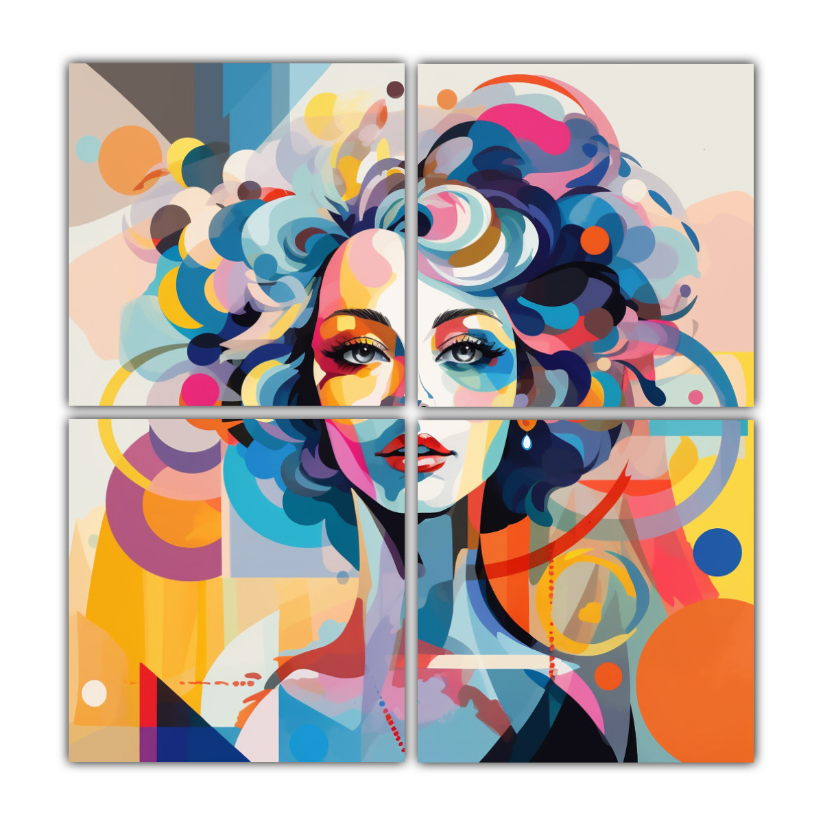 cuadros-de-decoraci-n-retro-de-mujer-con-maquillaje-llamativo