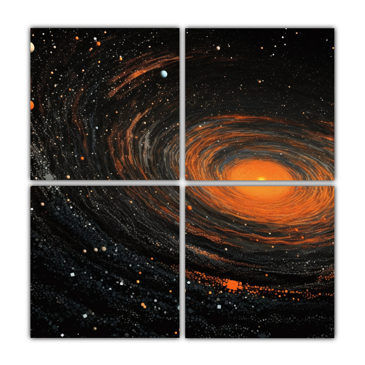 cuadros-de-tela-con-movimiento-abstracto-y-cielo-estrellado-en-tonos-nicos-4-lienzos-de-decoraci-n-