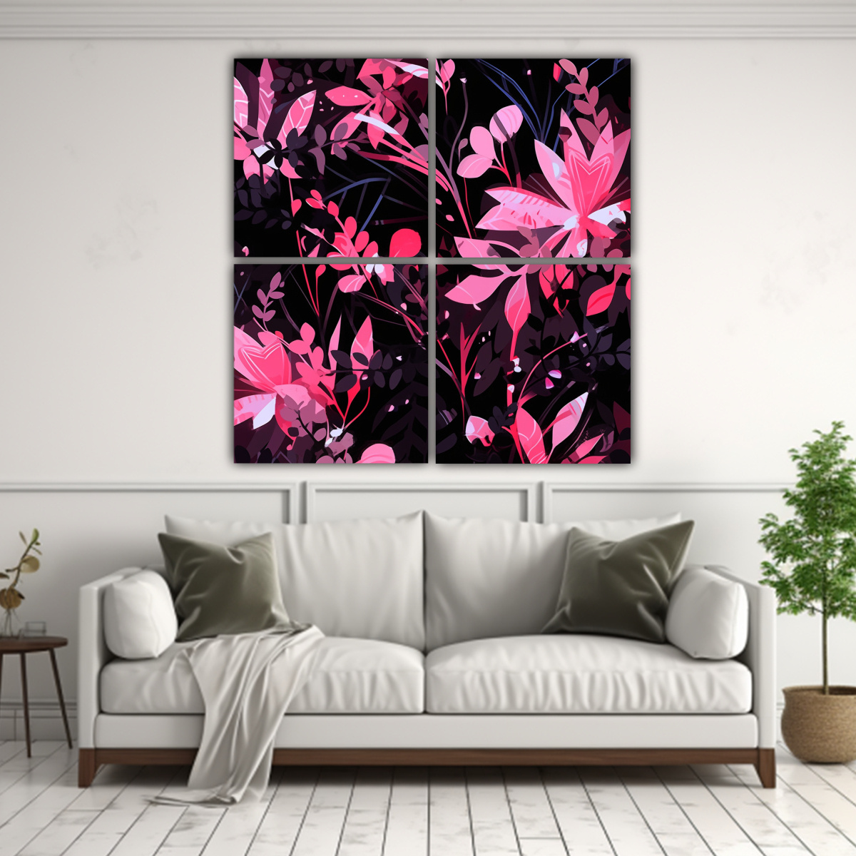 cuadros-decoraci-n-perspectiva-negro-y-rosa-atmosfera-neonoir-en-el-estilo-de-pinturas-decorativas-1