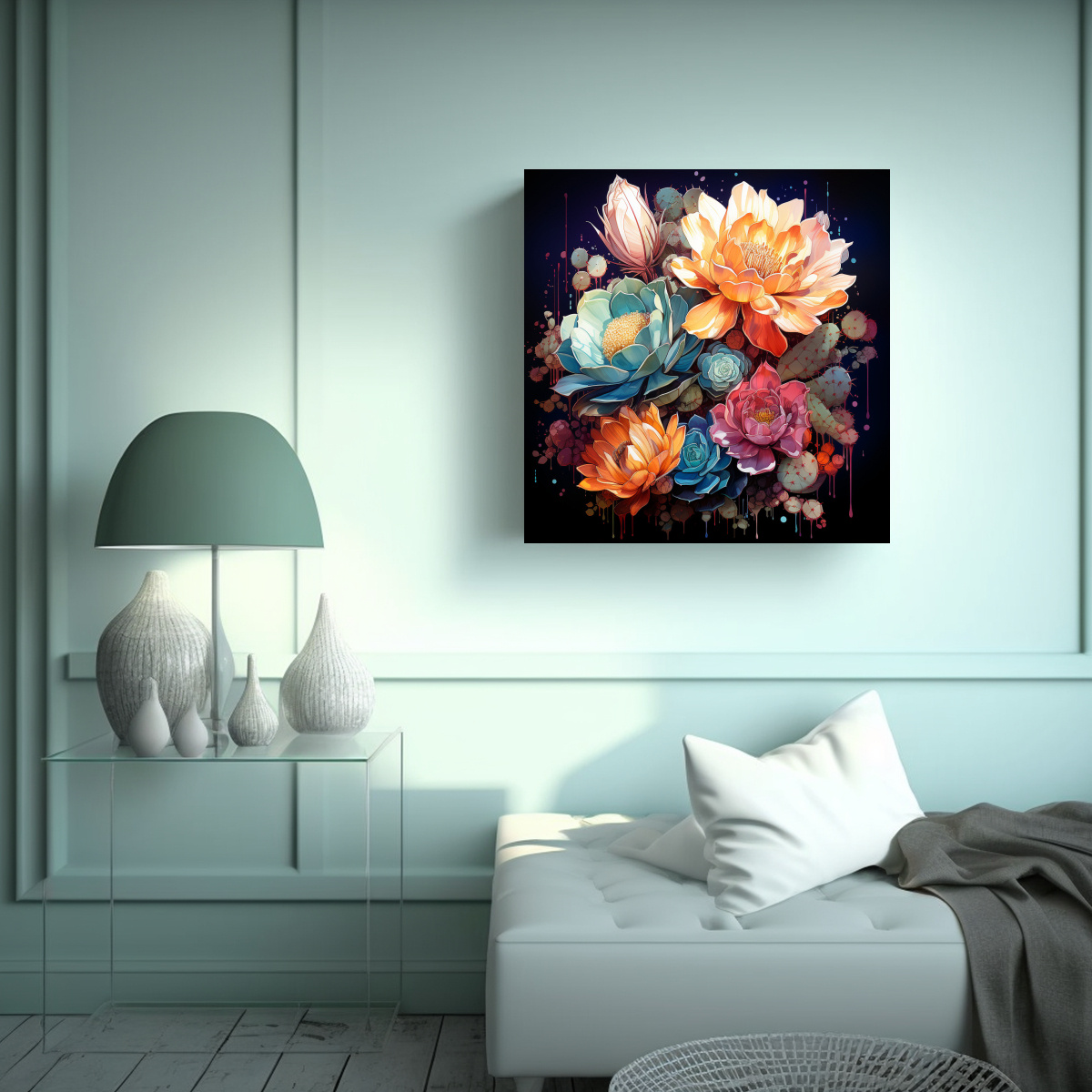 cuadros-decorativos-movimiento-elegante-cactus-colores-pastel-neonoir-ambiente-neo-1