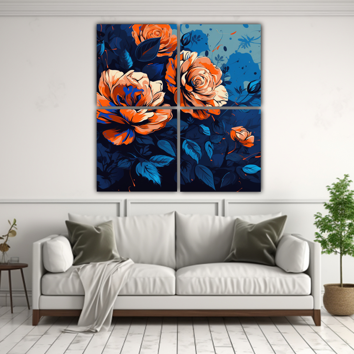 cuadros-dibujo-armonia-en-naranja-y-azul-atmosfera-neonoir-estilo-1