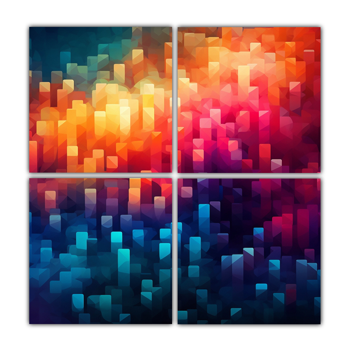 cuadros-inspirador-creatividad-formas-coloridas-fondo-pixilado