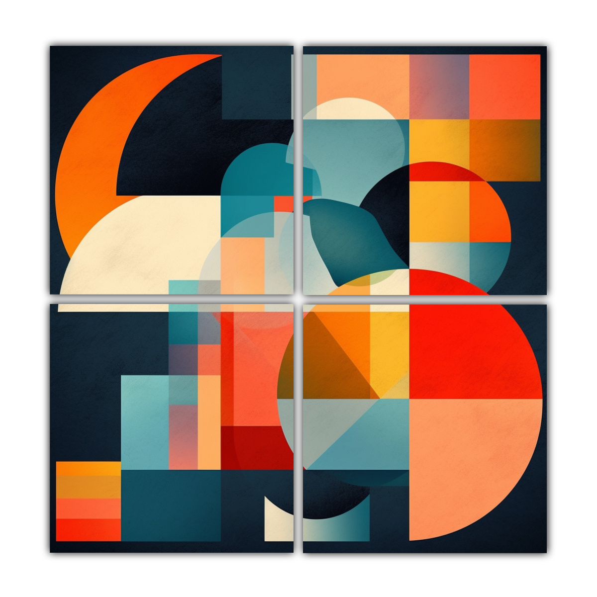 Cuadros Modernos Abstractos Con Composici n Geom trica DecoCuadros