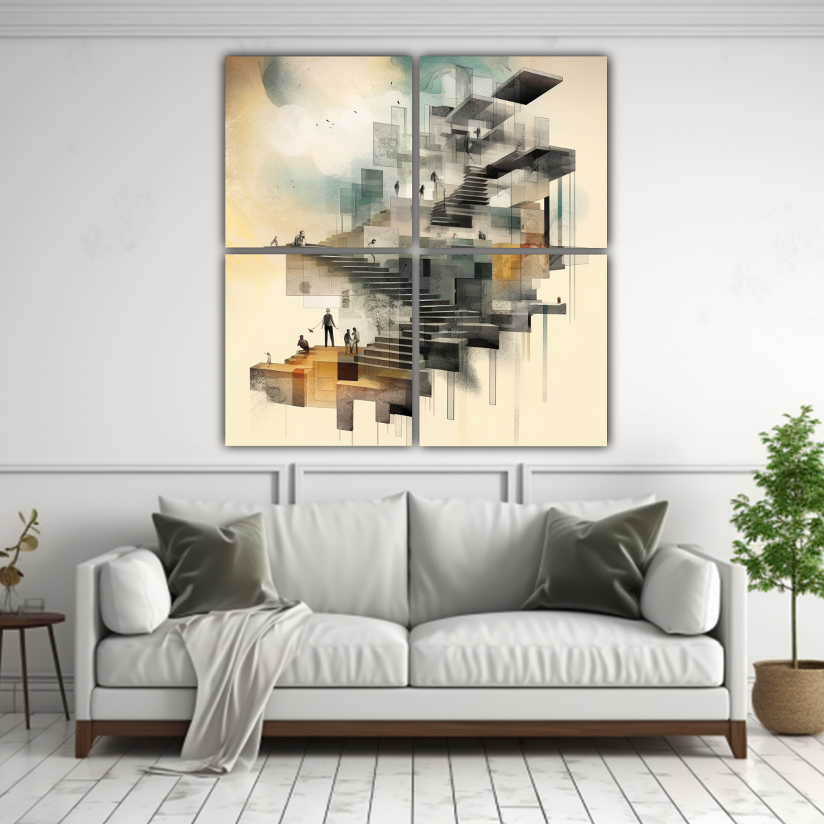 cuadros-modernos-abstractos-de-cultura-escaleras-flotantes-ambiente-surrealista-1