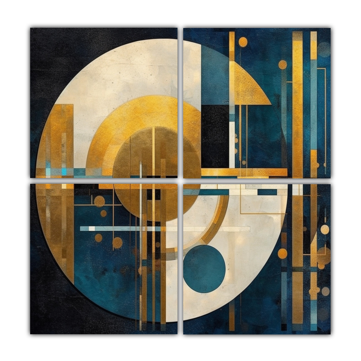 cuadros-vanguardia-contraste-con-c-rculos-arte-abstracto