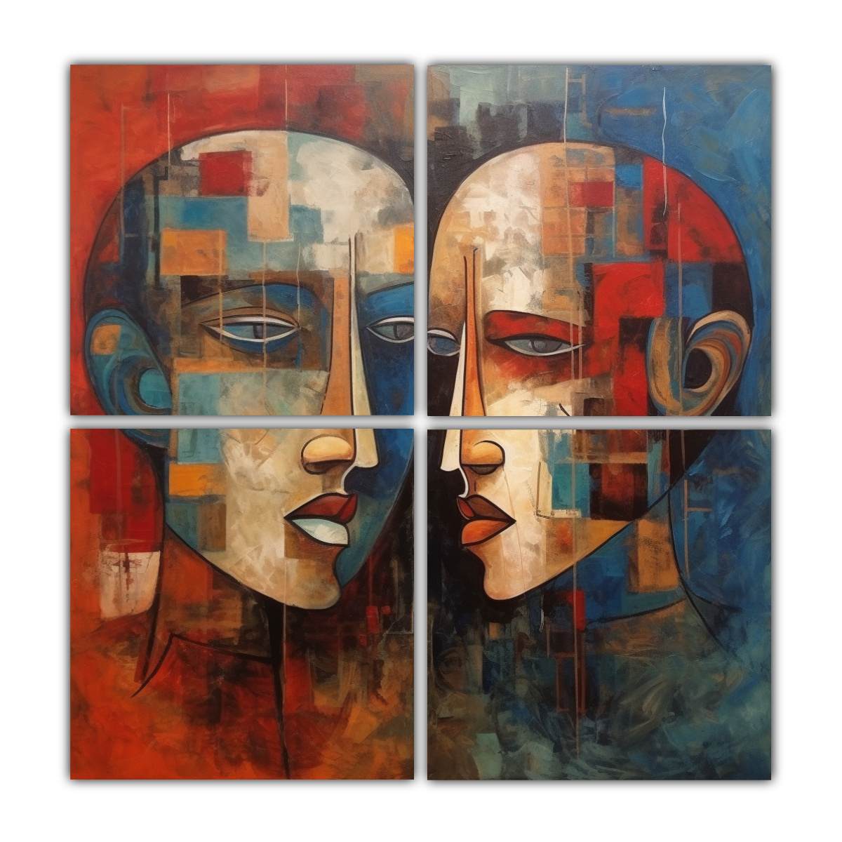 cuatro-acuarelas-abstractas-estilo-leonardo-da-vinci-dos-cabezas-vivas