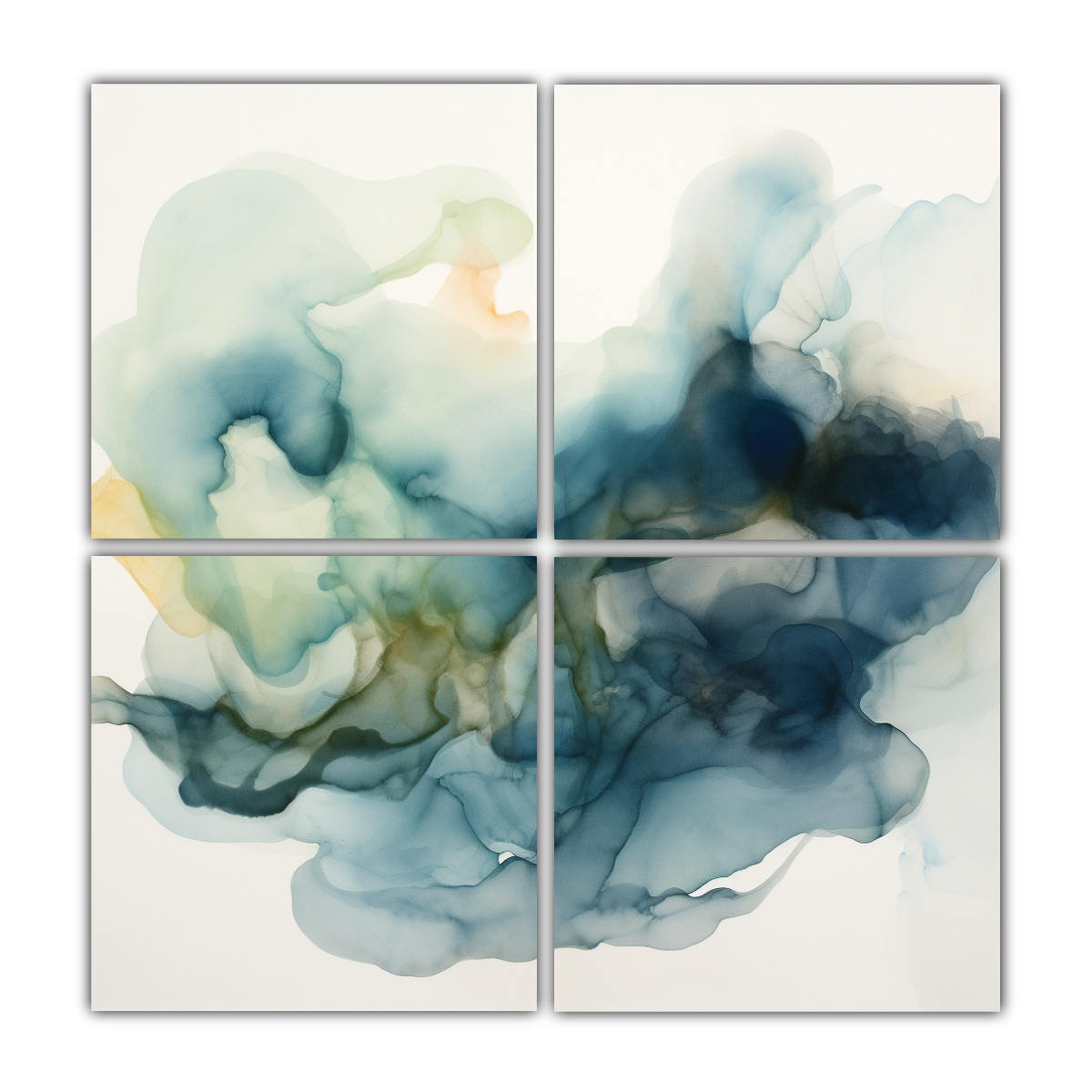 cuatro-artes-de-pared-espectacular-est-tica-nube-de-gas