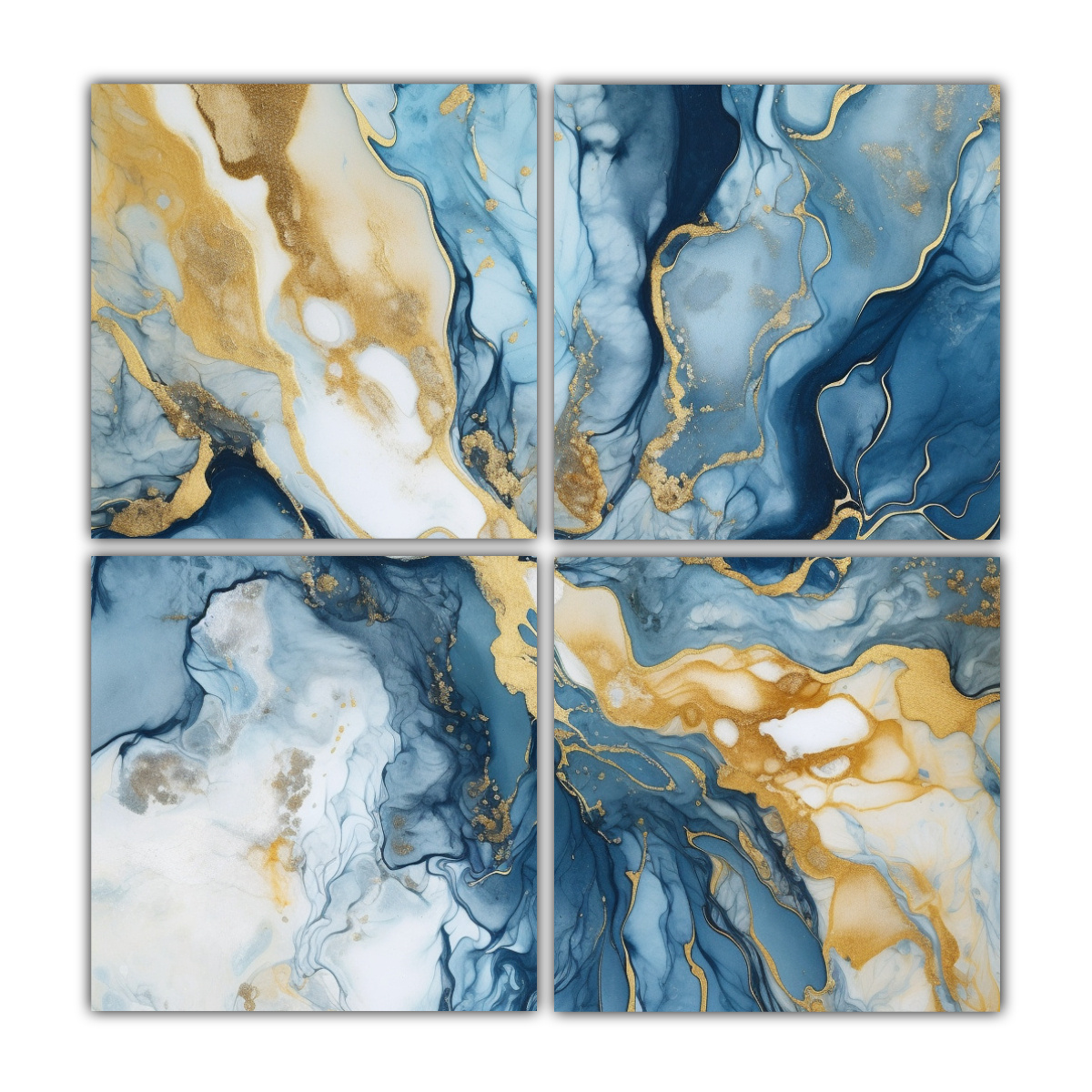 cuatro-artes-tema-efecto-visual-pintura-al-leo-en-azul-y-dorado-estilo-fluido