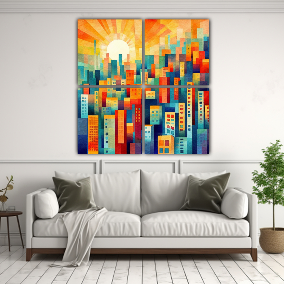 cuatro-canvas-arte-inspirado-por-paul-klee-con-dise-o-m-gico-1-1