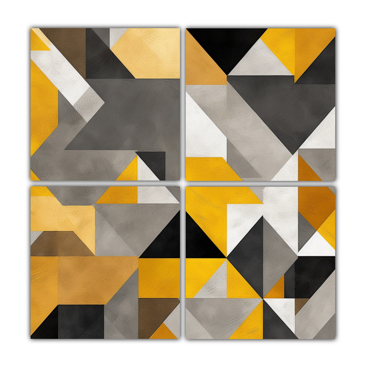 cuatro-canvas-modernos-arte-gr-fico-hero-tri-ngulos-geom-tricos-blanco-por-lesliejmo-en-estilo-decorativo-de-pinturas