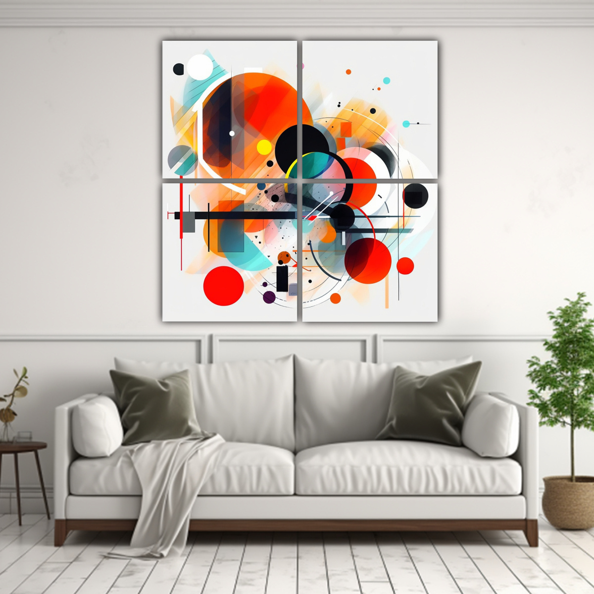 cuatro-composiciones-tonos-elegante-arte-abstracto-digital-lienzo-l-neas-claras-muy-claras-c-decor-pinturas-1