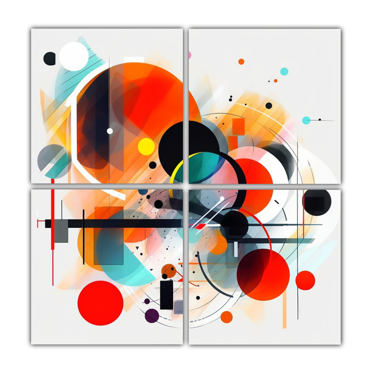 cuatro-composiciones-tonos-elegante-arte-abstracto-digital-lienzo-l-neas-claras-muy-claras-c-decor-pinturas