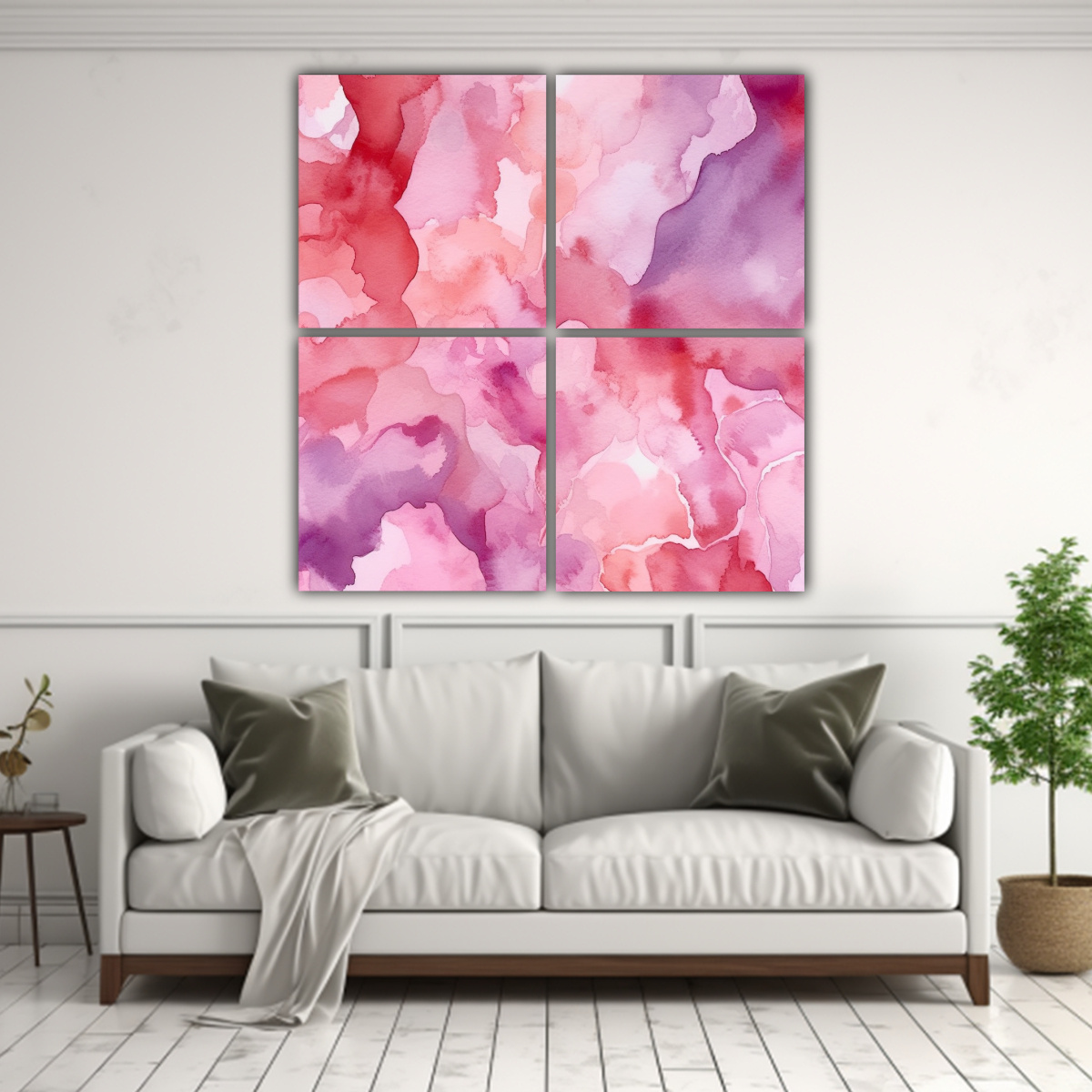 cuatro-cuadros-alta-calidad-hermoso-fondo-rosa-en-acuarela-1