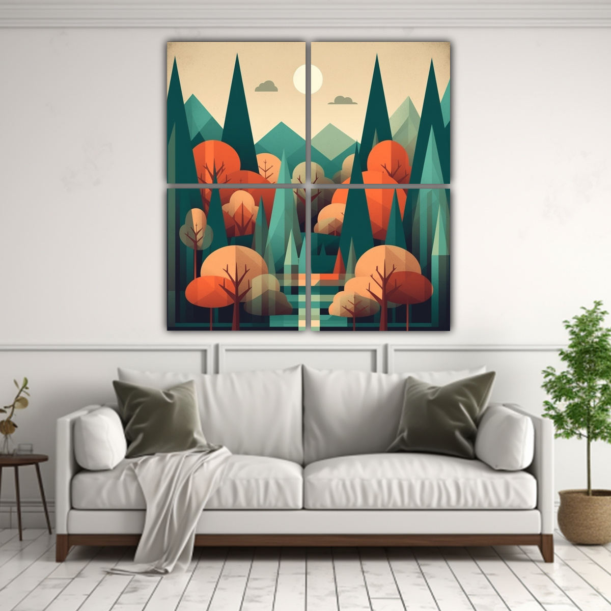 cuatro-cuadros-concepto-esquema-bosque-de-dibujos-animados-geom-trico-plano-1