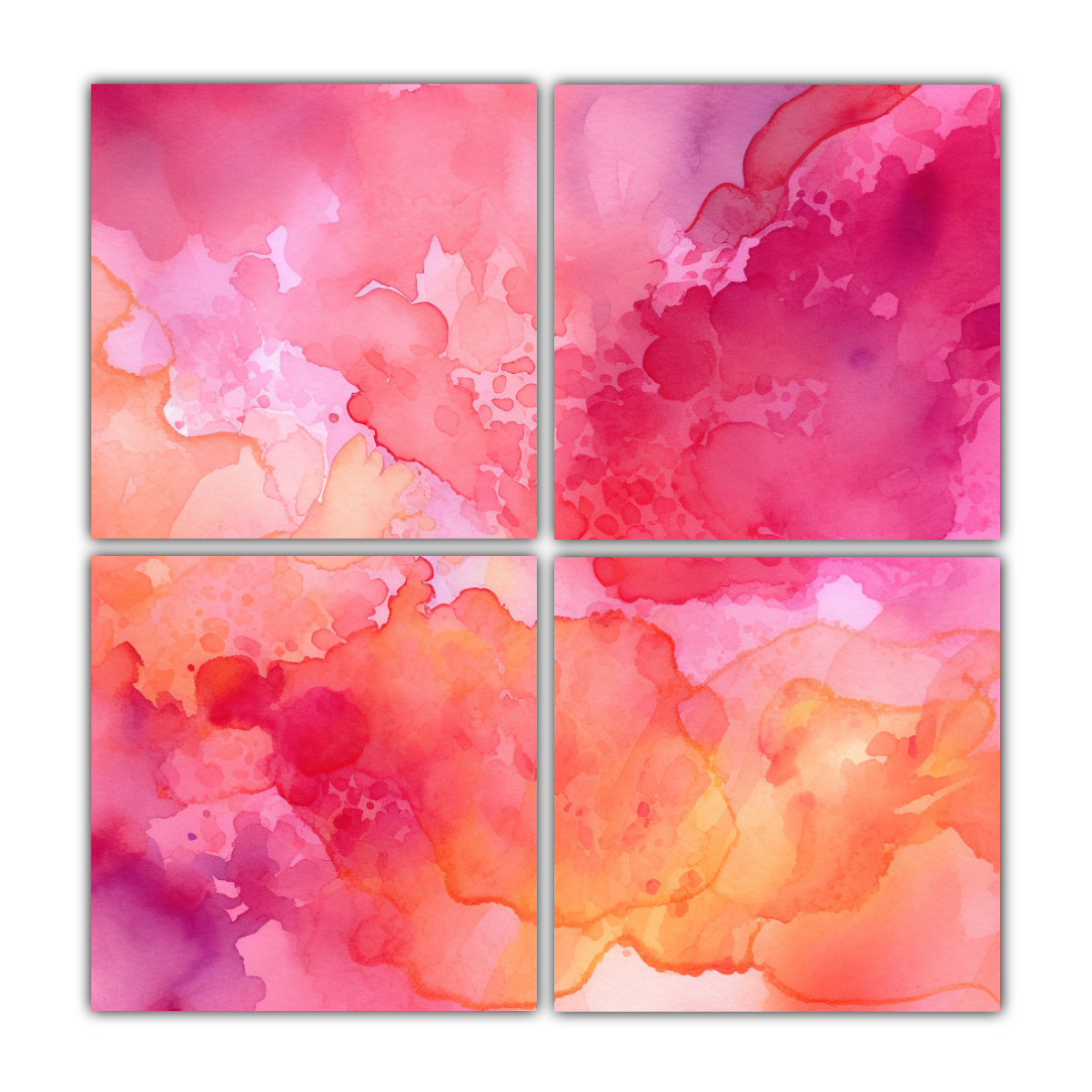 cuatro-cuadros-conceptuales-impresionantes-con-fondo-m-gico-acuarela-rosa-rojo-y-naranja-