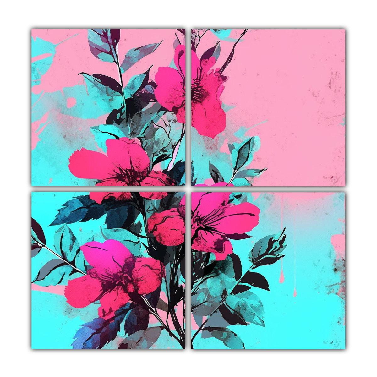 cuatro-cuadros-conceptuales-tem-ticos-turquesa-y-rosa-neonoir-atmosfera-en-el-estilo-decorativo-de-pintura