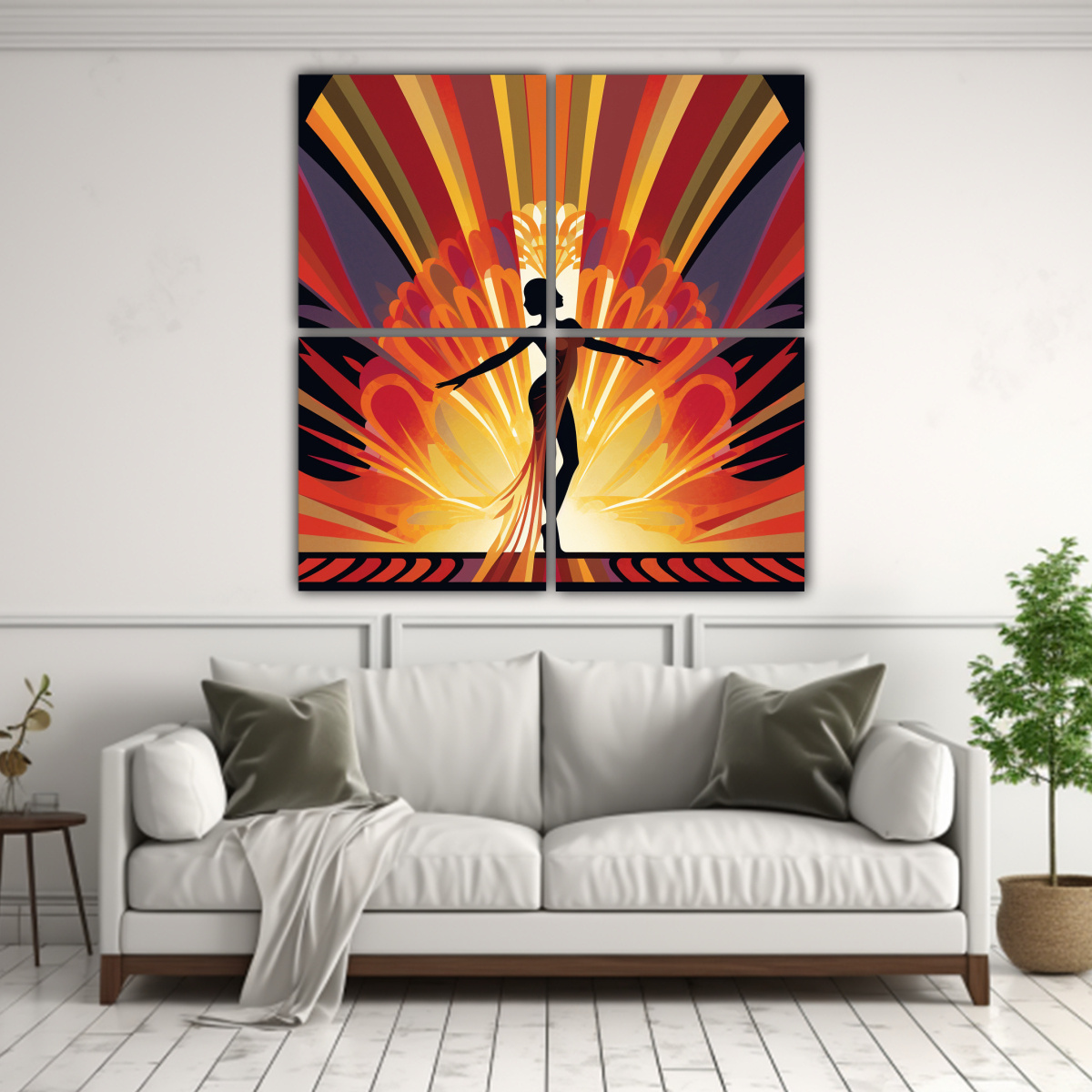 cuatro-cuadros-cuadrado-creatividad-imagen-colorida-de-una-bailarina-del-vientre-en-el-escenario-en-el-foco-1