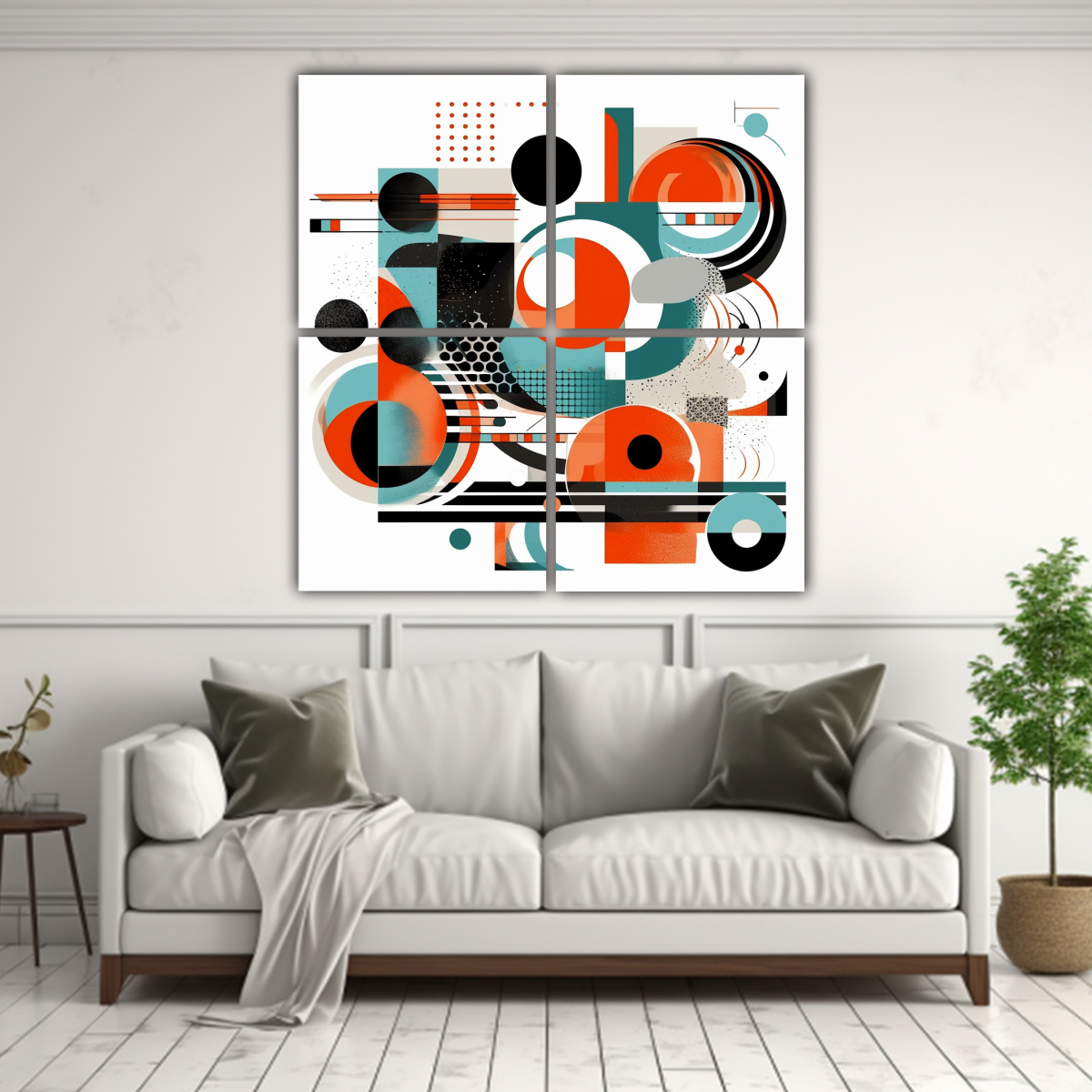 cuatro-cuadros-cuadrado-intenso-en-blanco-gris-y-negro-pinturas-abstractas-contempor-neas-1