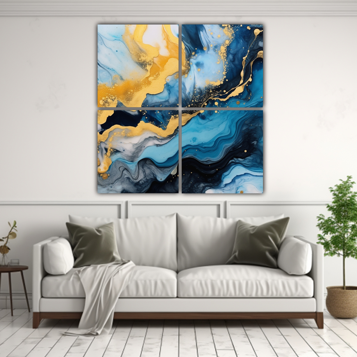 cuatro-cuadros-l-neas-finas-arte-abstracto-con-tinta-al-alcohol-en-azul-oro-y-negro-1