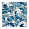 cuatro-cuadros-l-neas-finas-equilibrio-visual-olas-hermosas-crestas-azules-pinturas-decorativas-del-oc-ano