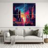 cuatro-cuadros-nocturnos-con-colores-y-luces-din-micas-en-la-ciudad-1