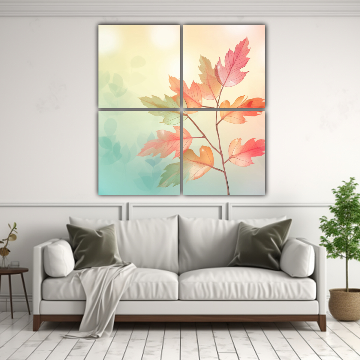 cuatro-cuadros-patron-urbano-en-fondo-gradiente-de-hojas-hermoso-estilo-pixar-1